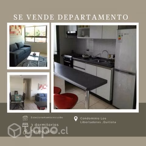Se vende departamento Quillota