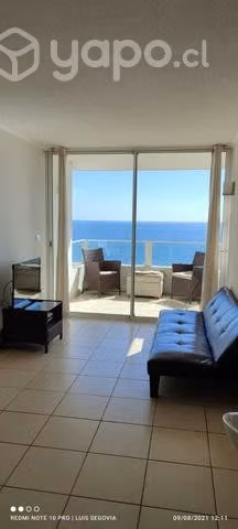 Arriendo de temporada depto frente al mar