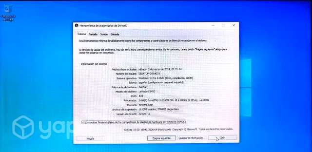 Notebook Dell E5420