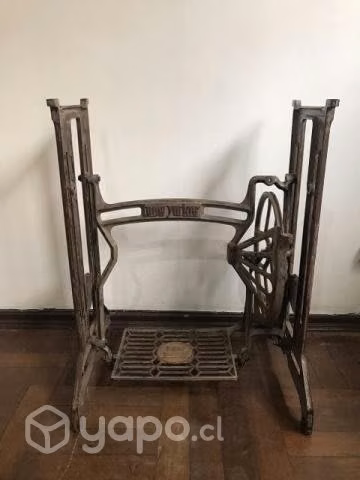 Pie de máquina fierro