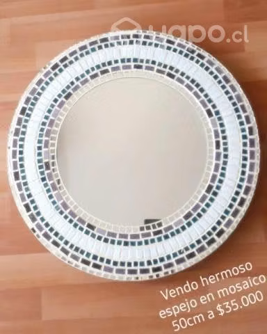 espejo 50cm en mosaico.
