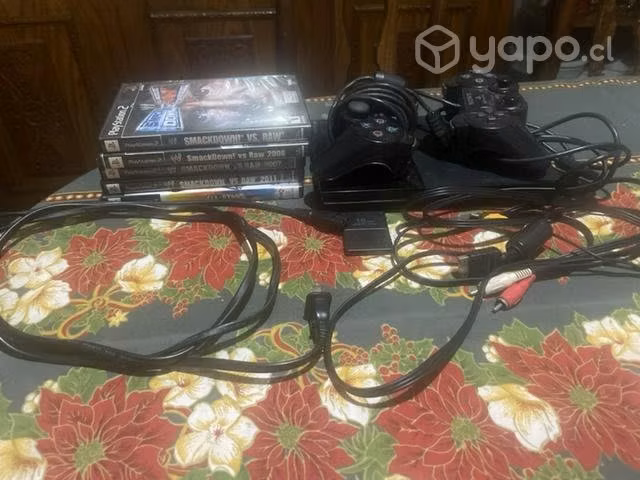Playstation 2 + Caja Original, 2 mandos MC16GB, 5J