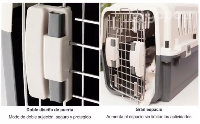 Caja Canil Transportadora Mascota con Ventilación