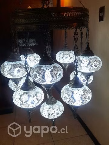 Lampara Turca Chandelier 11esferas - Imagen 4