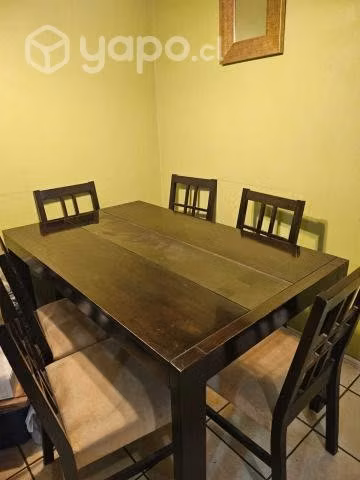 Comedor 6 silas madera