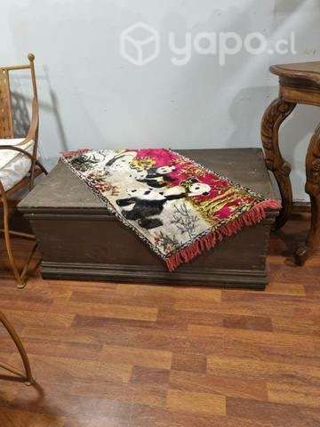 Antiguedad baul madera - Imagen 3