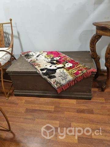 Antiguedad baul madera - Imagen 6