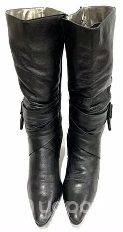Bota 100% Cuero Marca Tatienne N*35 Negro - Imagen 3