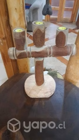 Lindo candelabro madera arrayan - Imagen 2