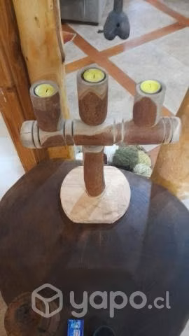 Lindo candelabro madera arrayan - Imagen 3