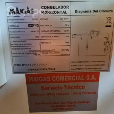 Congeladora Maigas - Imagen 3