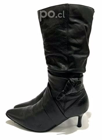 Bota 100% Cuero Marca Marquis N*37 Negro