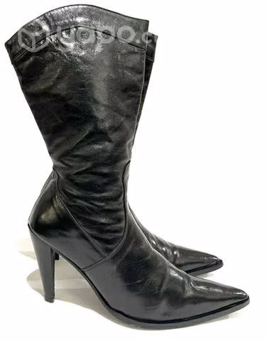 Bota Texana de Cuero Marca Marquis N*40 Negro