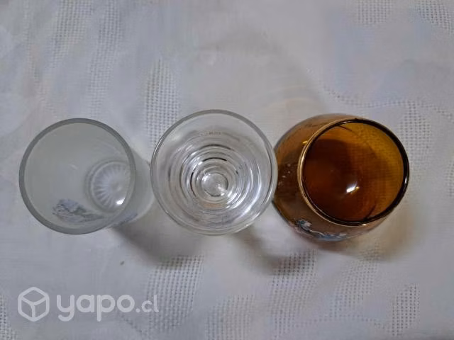 Pack de 3 antiguos vasitos de shots - Imagen 3