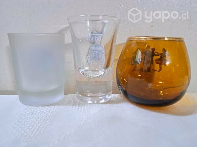 Pack de 3 antiguos vasitos de shots - Imagen 2
