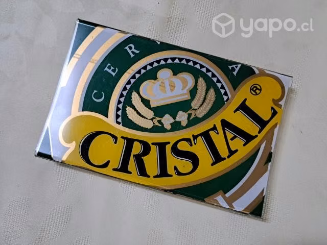 Antigua bandeja de propinas: cerveza cristal