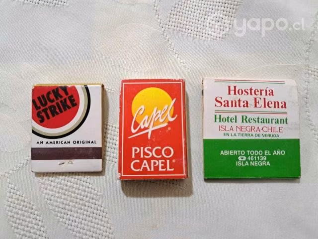 Pack de 3 cajas de fósforos antiguas