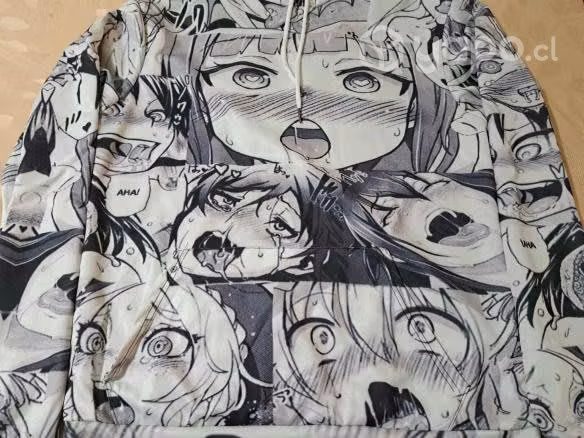 Poleron sudadera 3d anime ahegao