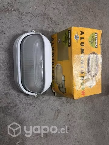 Lámpara tortuga exterior 60 W blanco