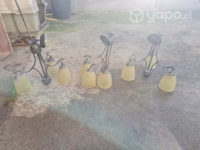 Tres juegos de Lamparas