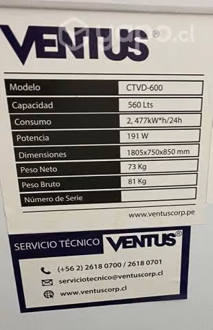 Congeladora Ventus - Imagen 3