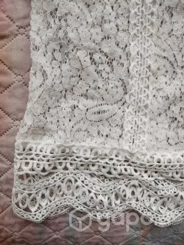 Polera de encaje blanco - Imagen 2