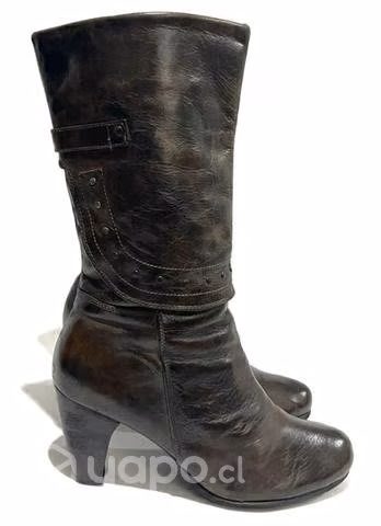 Bota 100% Cuero Marca Exs N*39 Café