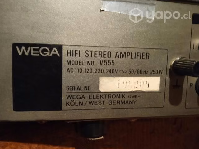 Receiber wega amplificador germany