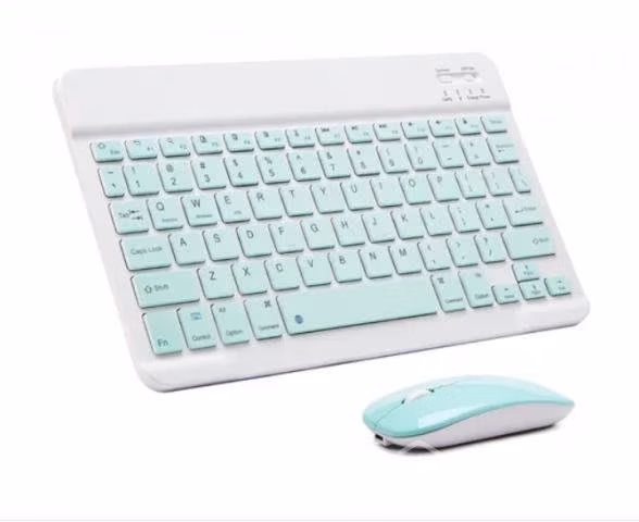 Set De Teclado Y Mouse Bluetooth Para Tablet