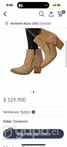 Zapato exótica cuero talla 37