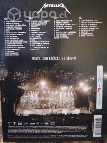 Metallica - Orgullo, Pasión y Gloria - 2DVD + 2 CD