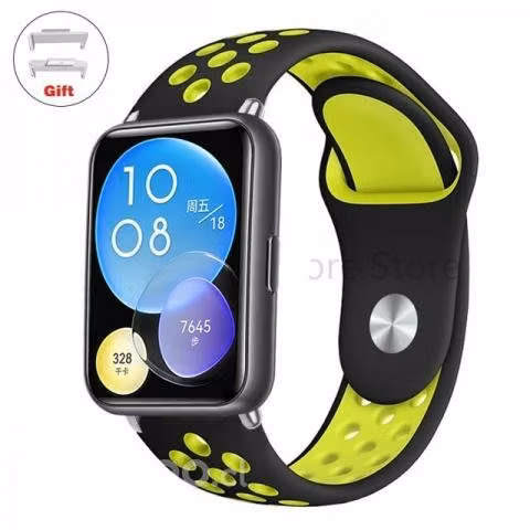Correa De Silicona De Hoyos Para Huawei WatchFit 2 - Imagen 2