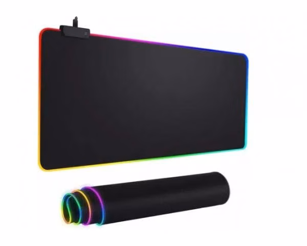 Mouse Pad Gamer Alfombrilla Antideslizante Luz Led