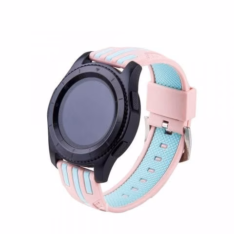 Correa Silicona Para Smartwatch De 46mm Bicolor22m