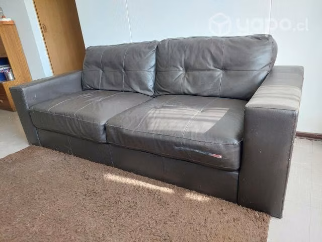 Sofa ecocuero 3 cuerpos