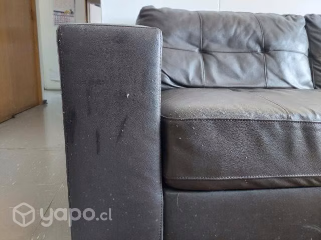 Sofa ecocuero 3 cuerpos