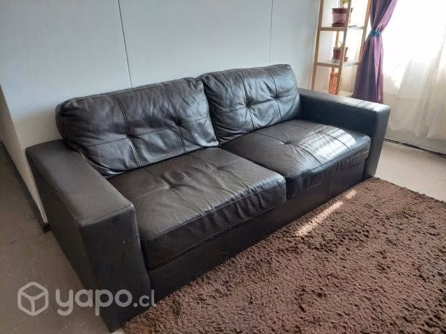 Sofa ecocuero 3 cuerpos