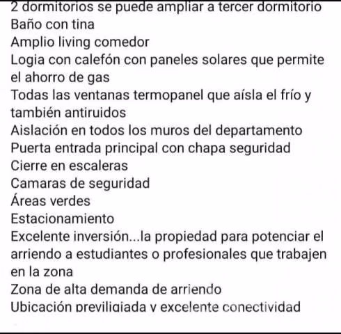 VENDO DEPARTAMENTO ( Excelente oportunidad)