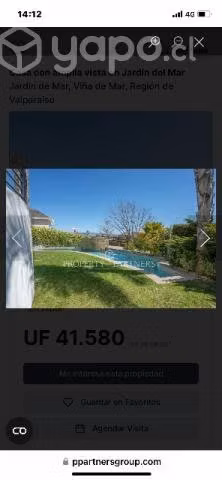 Vendo espectacular casa vista al mar reñaca