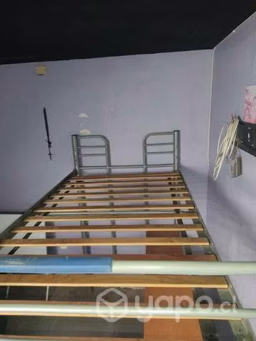 Cama litera escritorio 1 plaza
