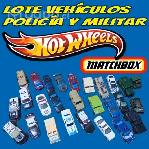 Lote 26 Autos Escala 1/64 Policia y Militar