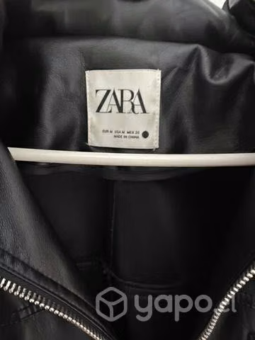 Chaqueta cuero Zara - Imagen 2