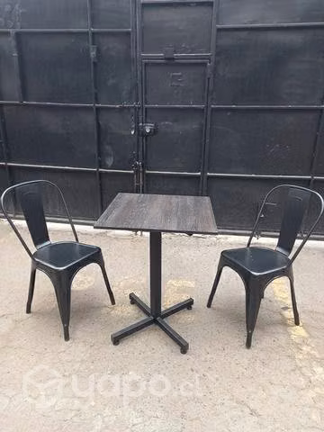 Silla Tolix Negra Metálica