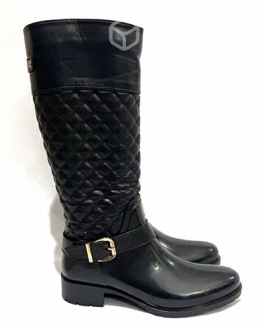 Bota De Goma Y Sintético Marca I-D N*39 Negro