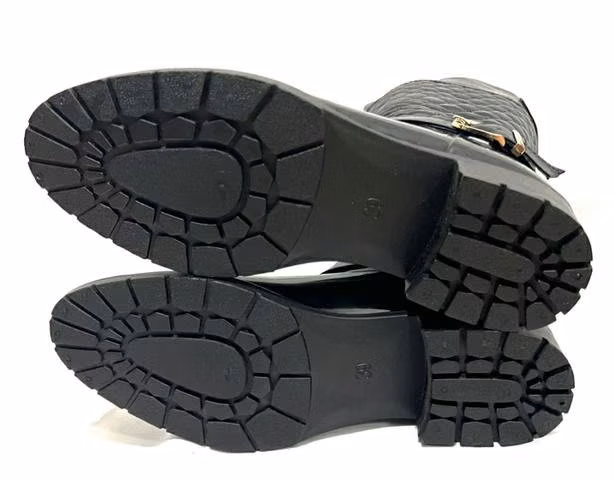 Bota De Goma Y Sintético Marca I-D N*39 Negro