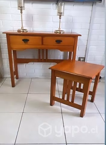 Arrimo madera + mesa perfecto estado