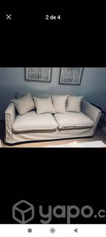 Sillón rose todo con funda de lino - Imagen 3