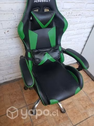 Silla gamer cuero