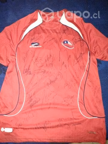 Camiseta Seleccion Chilena 2007 Firmada x Plantel