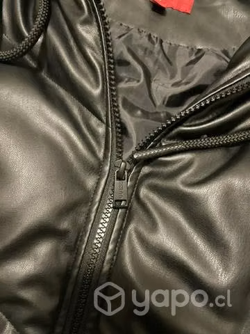 Parka manga corta ECOCUERO Guess